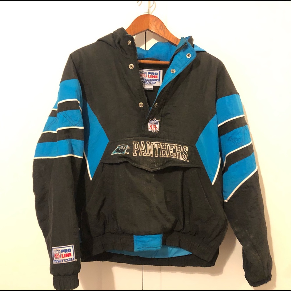 Carolina Panthers Pullover Starter Jacket Size L